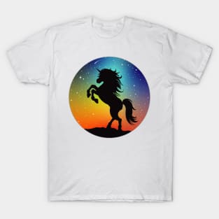 Unicorn Under the Night Sky T-Shirt